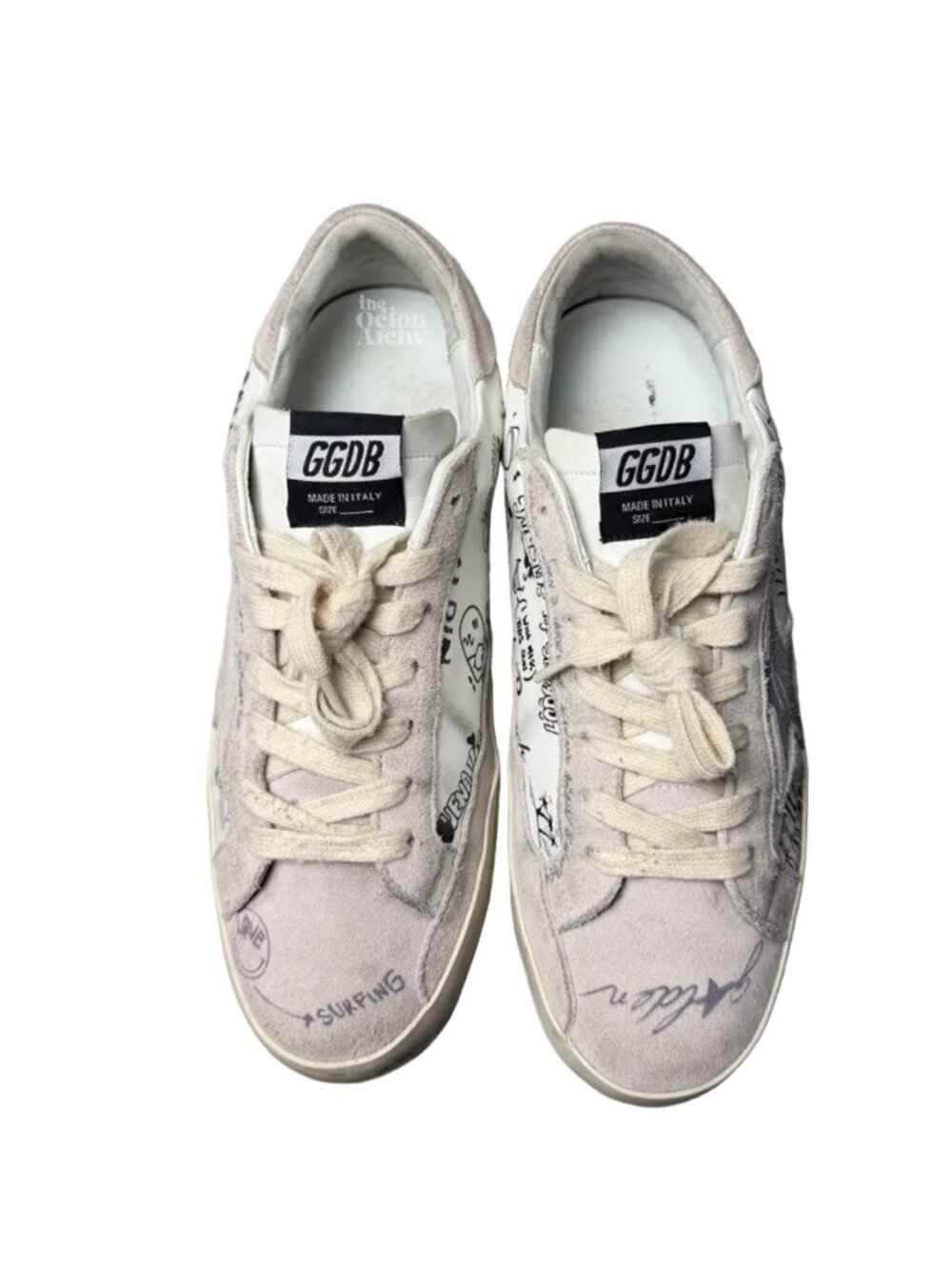 Size 40 Golden Goose Wmns Superstar 'Miami South Beach' GWF00101 Pre-Owned - Picture 7 of 11